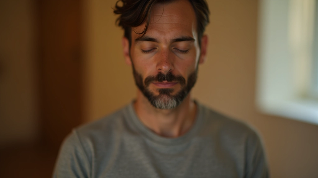 Portrait de praticien de méditation, homme avec formation certifiée en thérapie acoustique